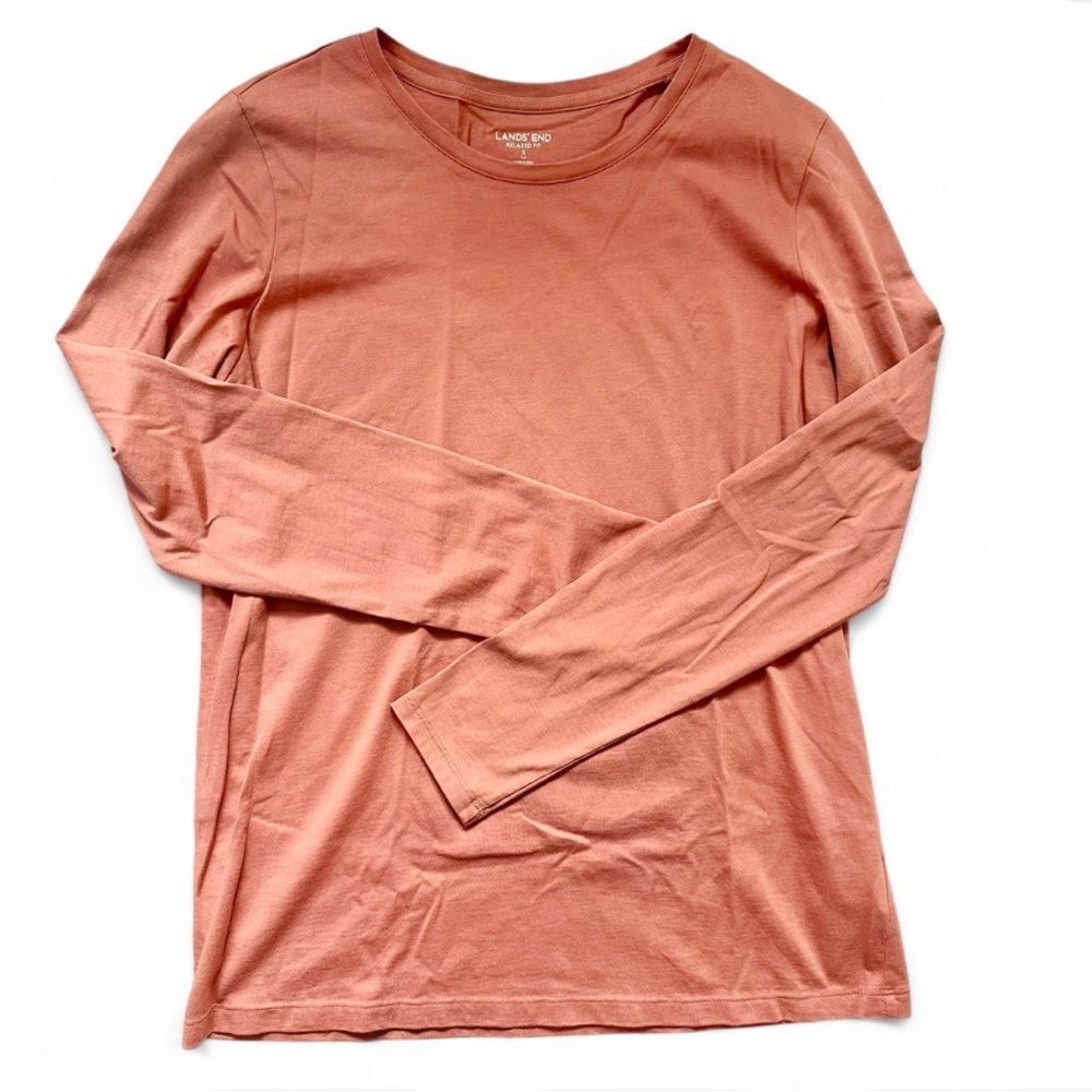 Lands' End Terracotta Long Sleeve Top
